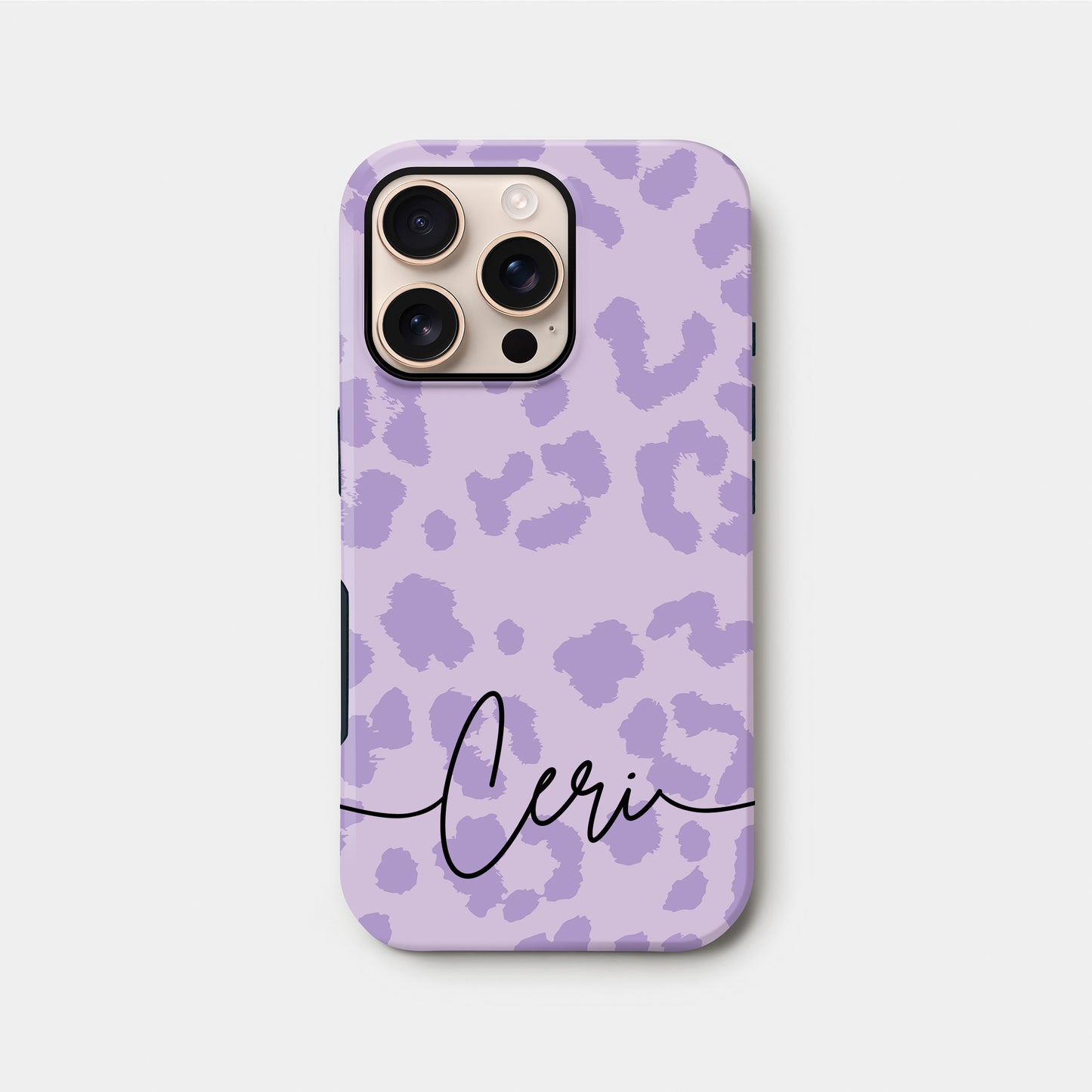 Personalised Purple Leopard Spot Pattern Case
