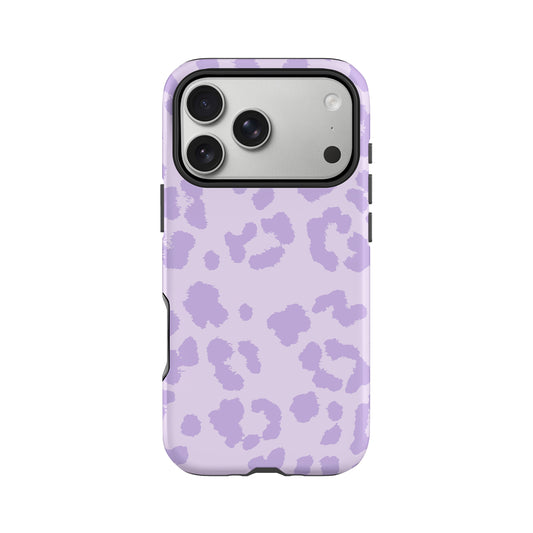 Muted Light Purple Leopard Print Case iPhone 17 Pro Phone Case