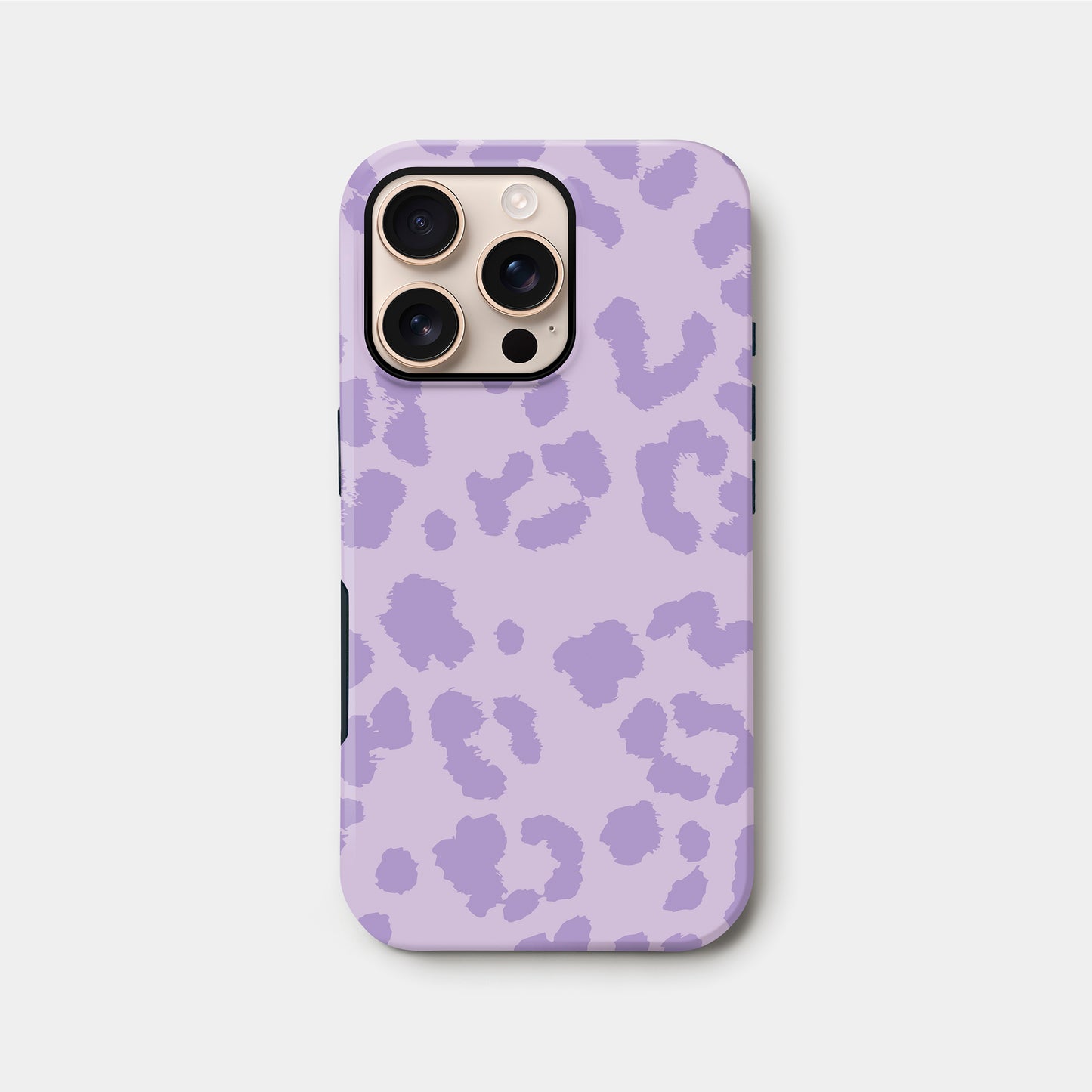 Muted Light Purple Leopard Print Case iPhone 16 Pro Phone Case