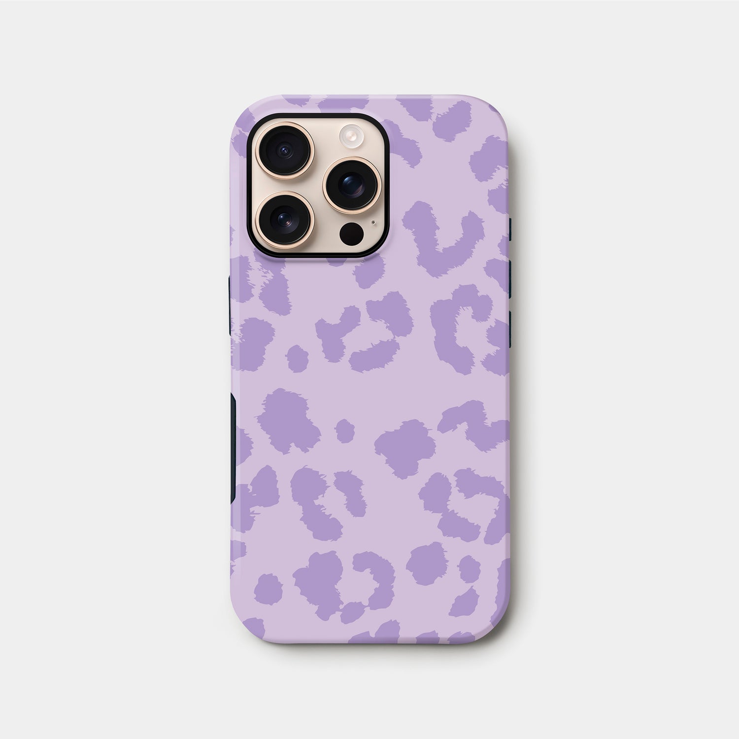 Muted Light Purple Leopard Print Case iPhone 16 Pro Phone Case