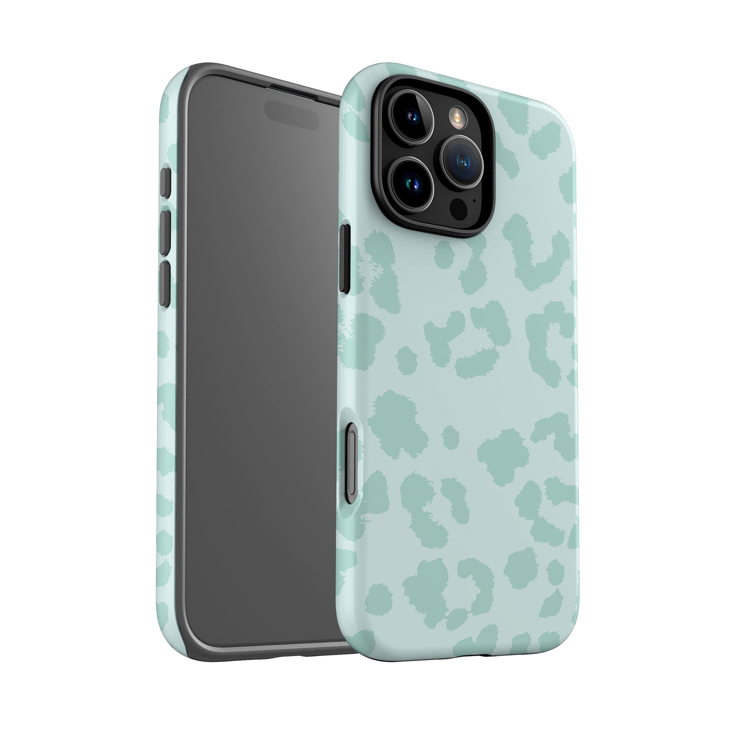 Muted Teal Blue Leopard Print Case Phone Case