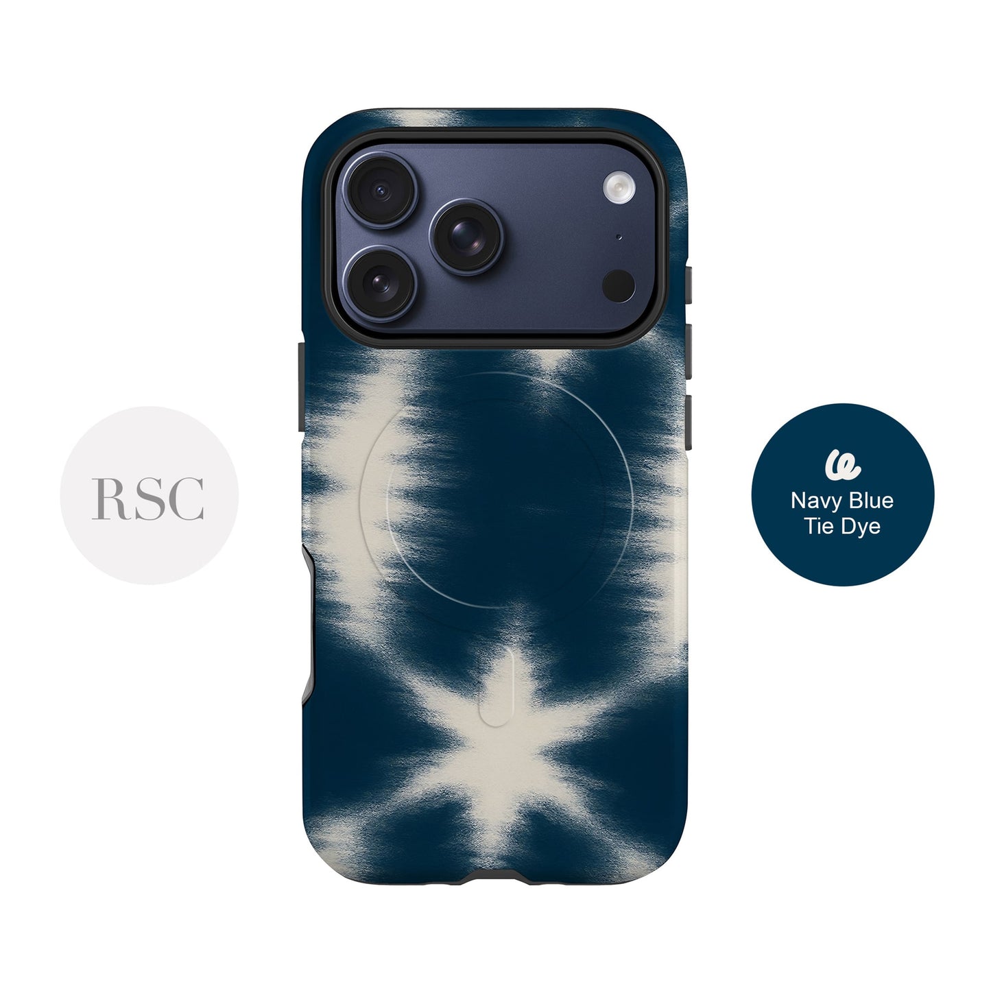 Navy Tie Dye Magsafe Case