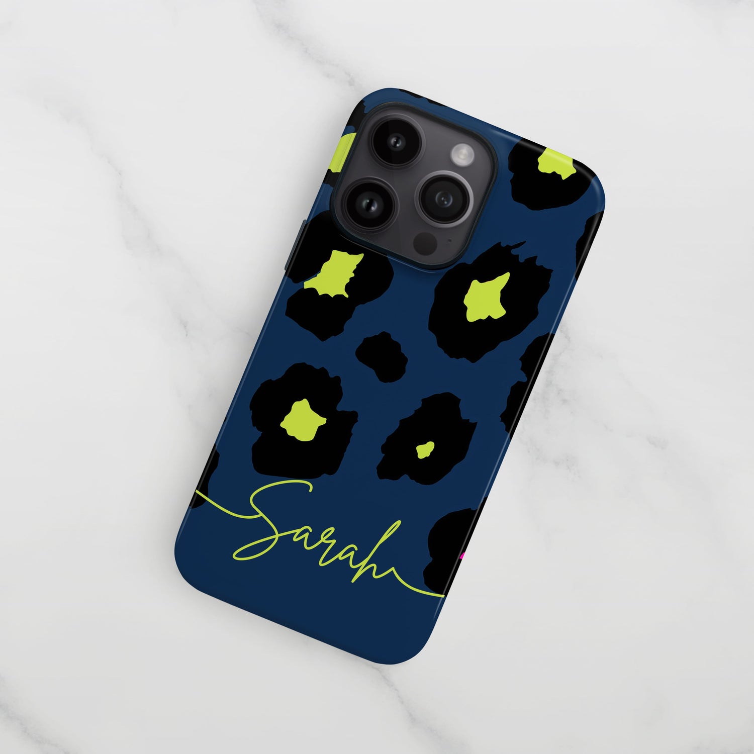 Navy Blue Green Leopard Print Case  Phone Case