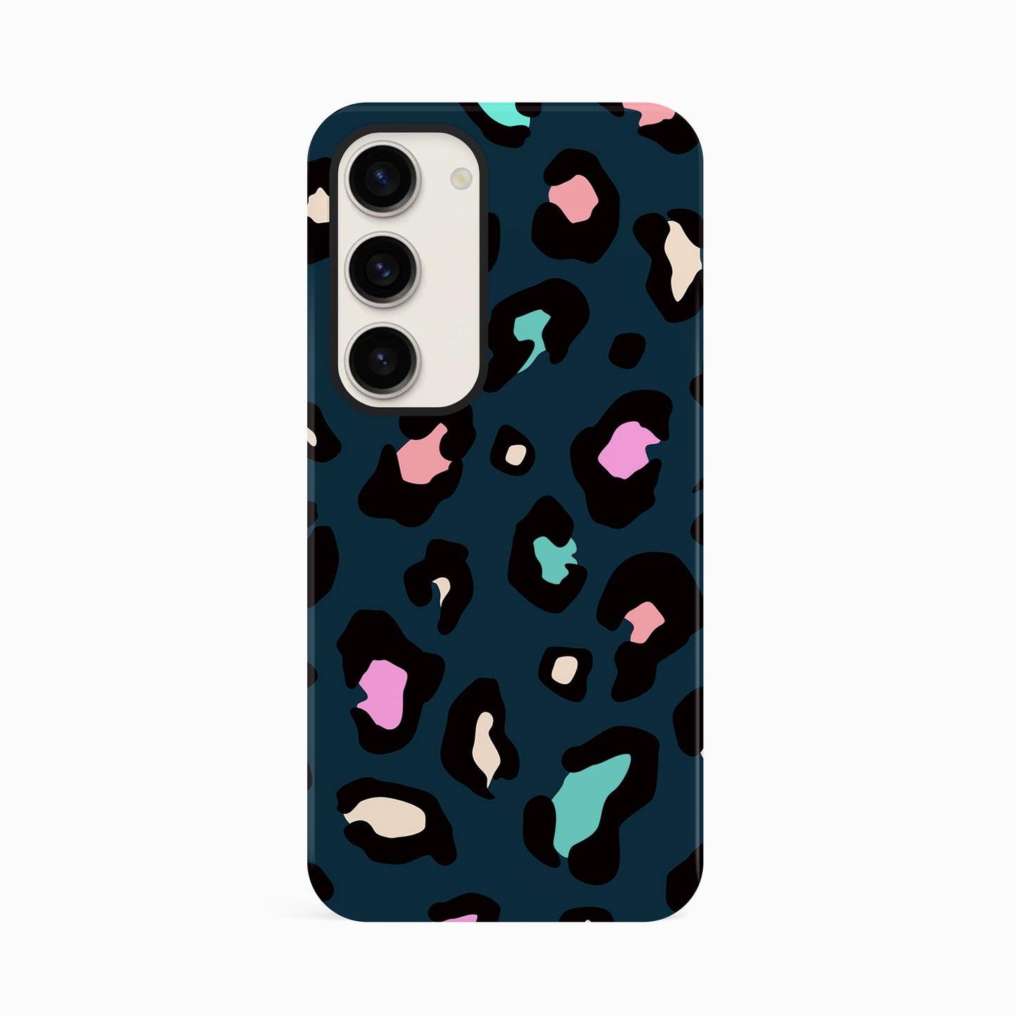 Navy Blue Multicolour Leopard Print Case  Phone Case