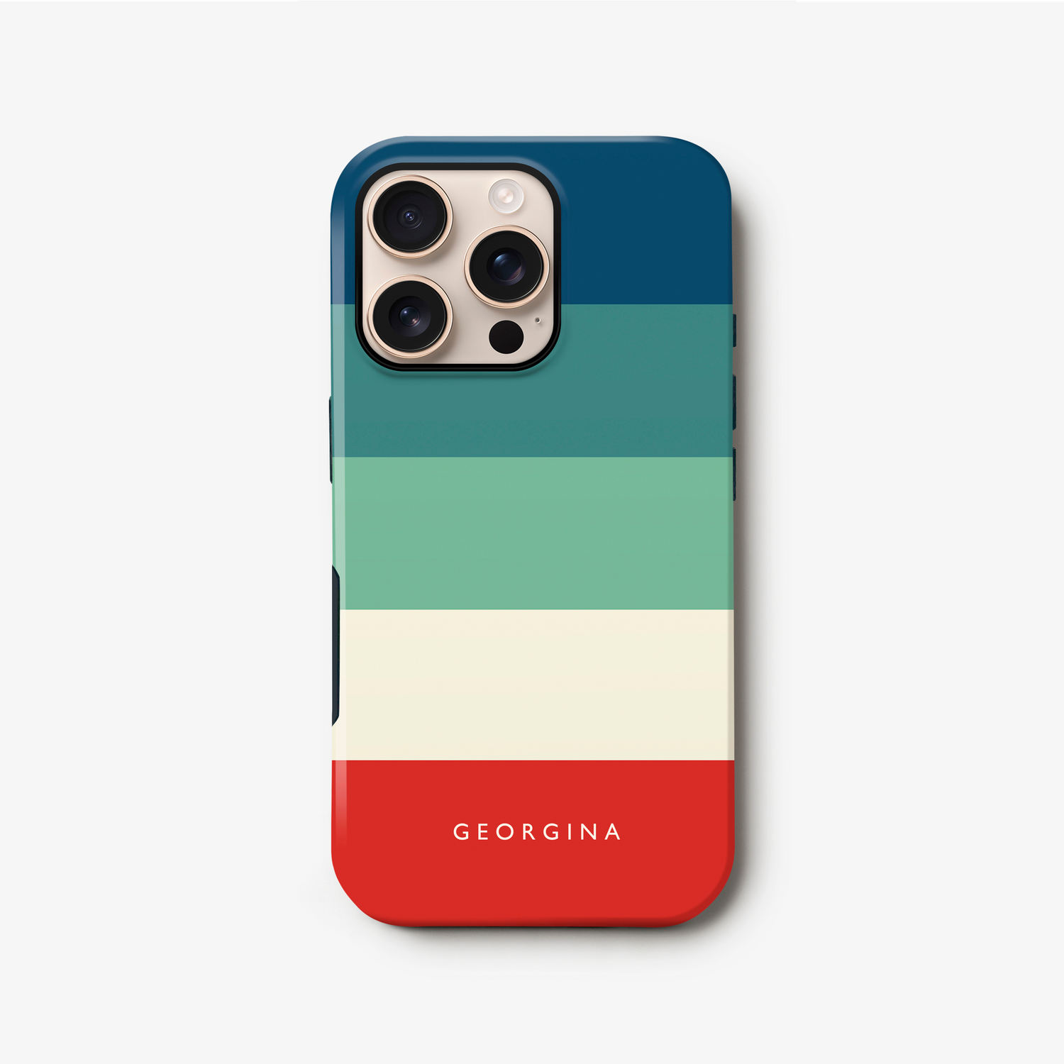 Red and Blue Stripes Custom Case iPhone 16 Phone Case