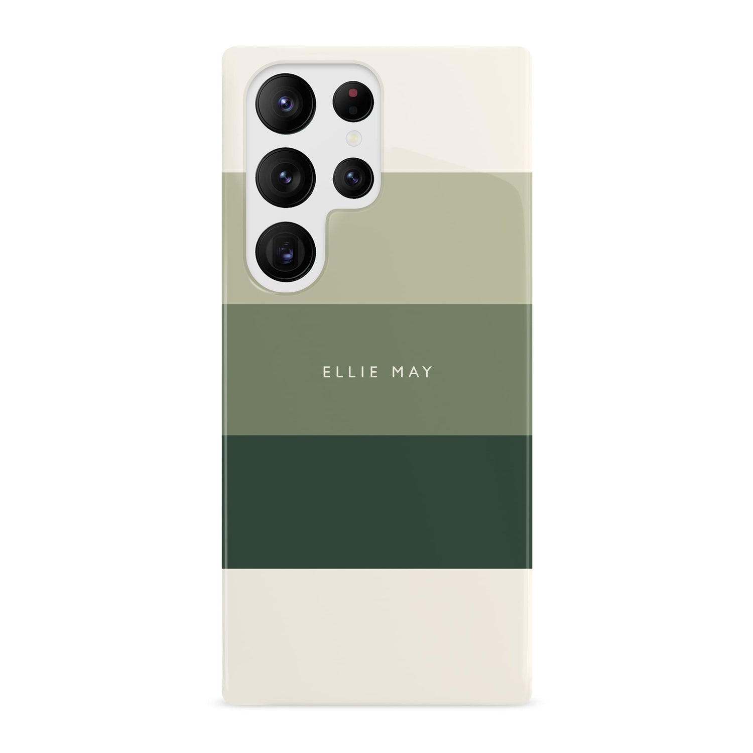Olive Green Stripes Custom Case Samsung Galaxy S23 Ultra Phone Case