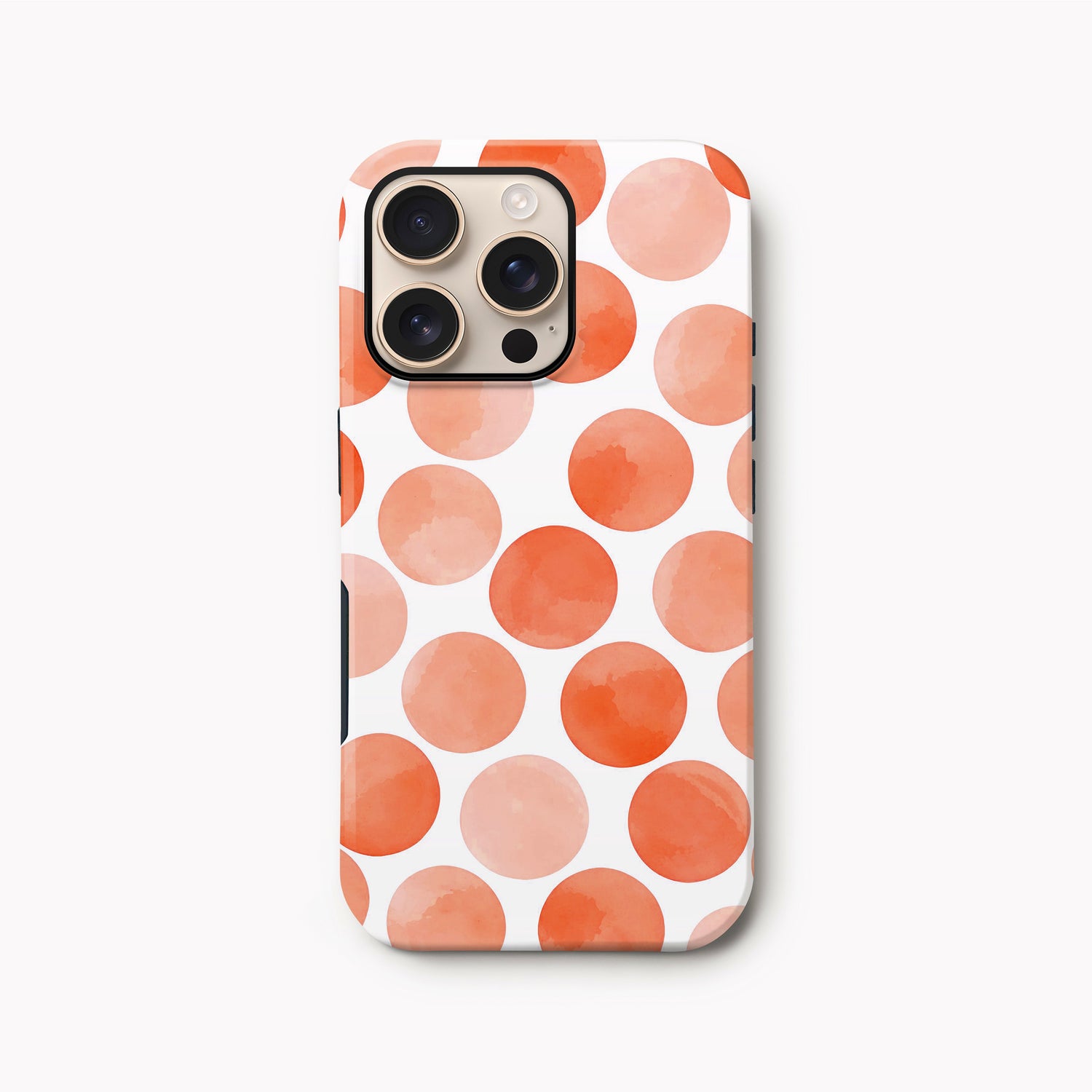 Abstract Orange Polka Dot Print Case iPhone 16 Pro Phone Case