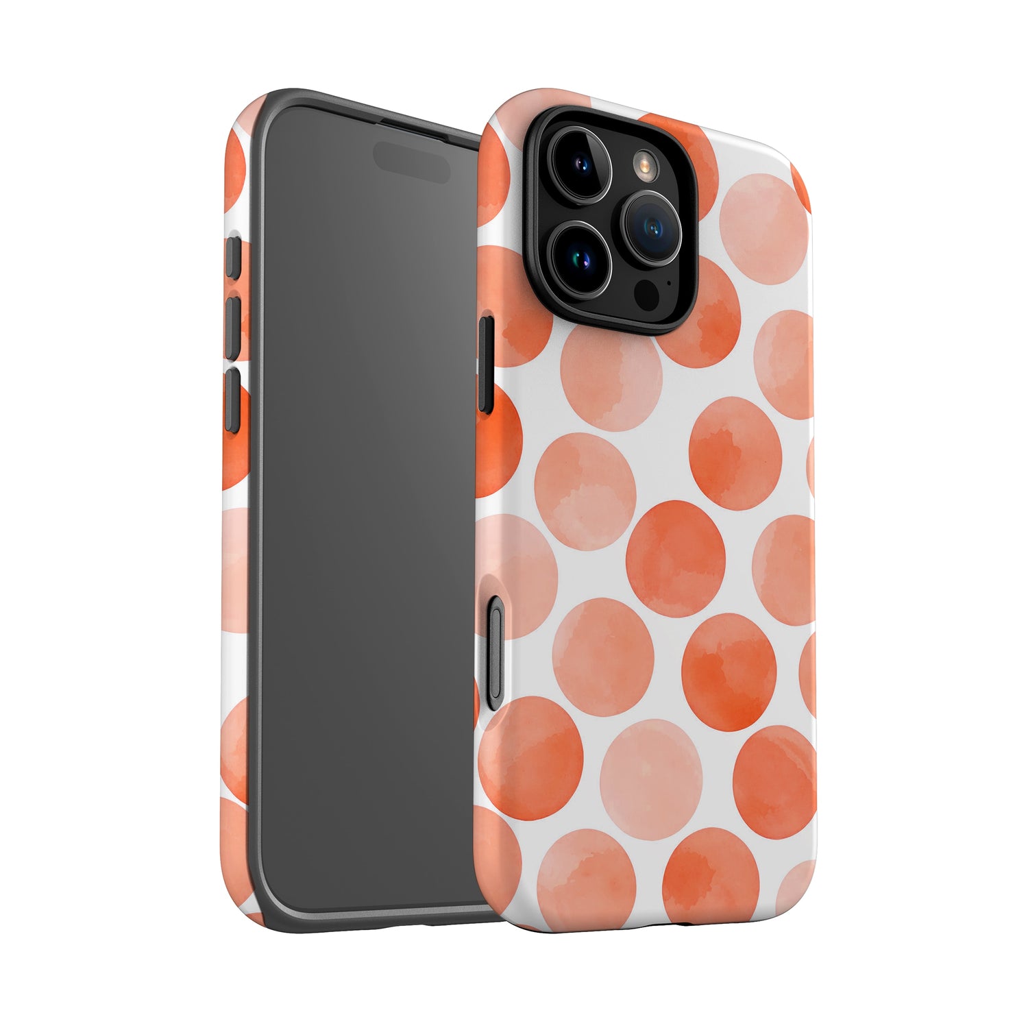 Abstract Orange Polka Dot Print Case Phone Case