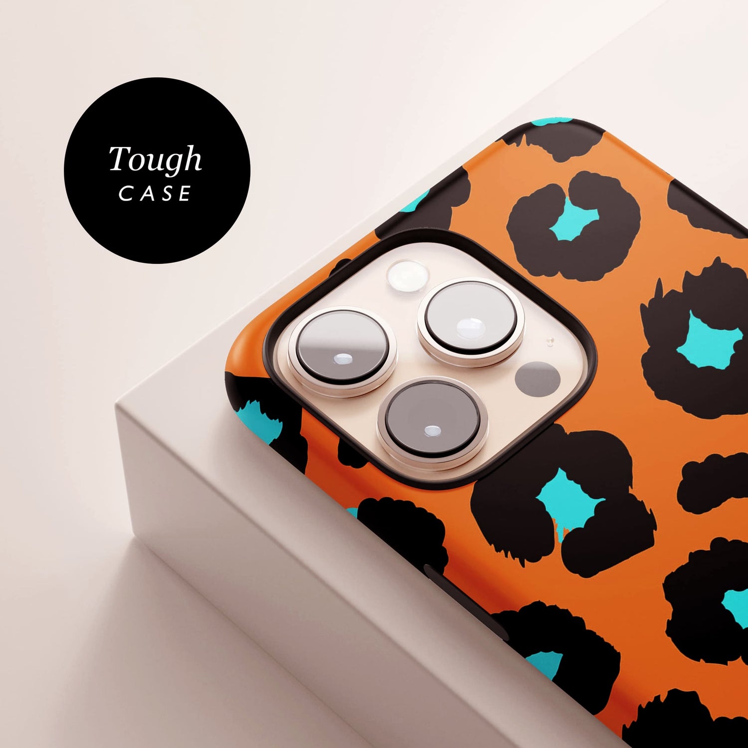 Orange and Blue Leopard Print Case  Phone Case