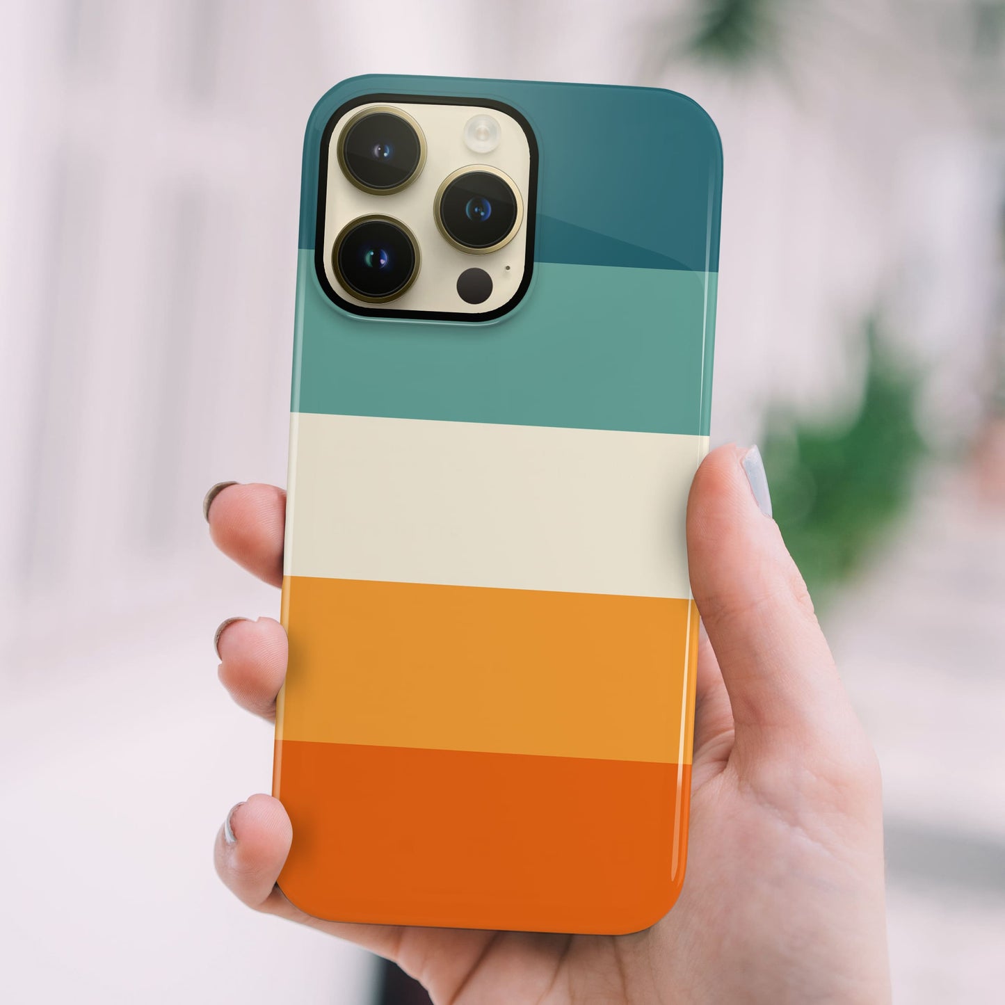 Blue and Orange Stripes Custom Case  Phone Case