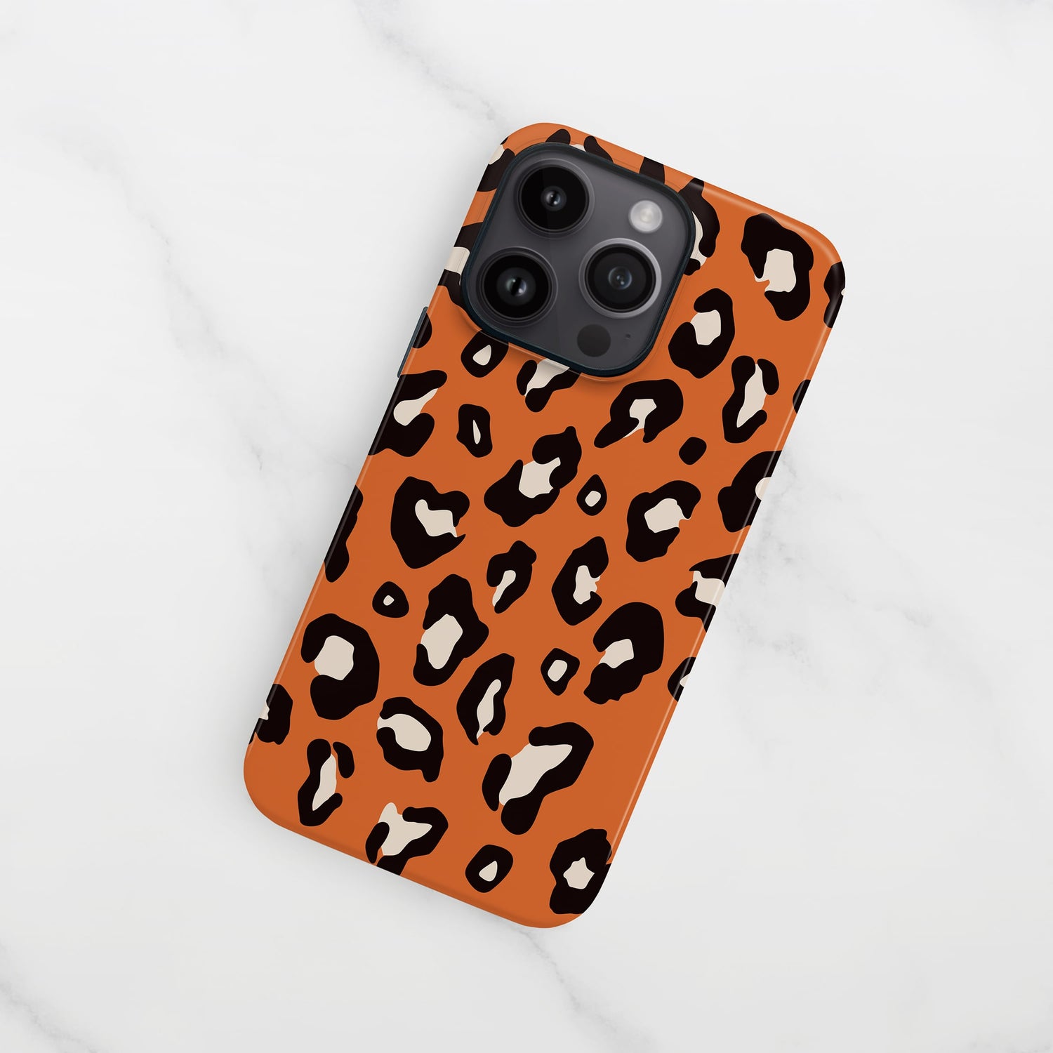 Orange Bold Leopard Print Print Case Phone Case