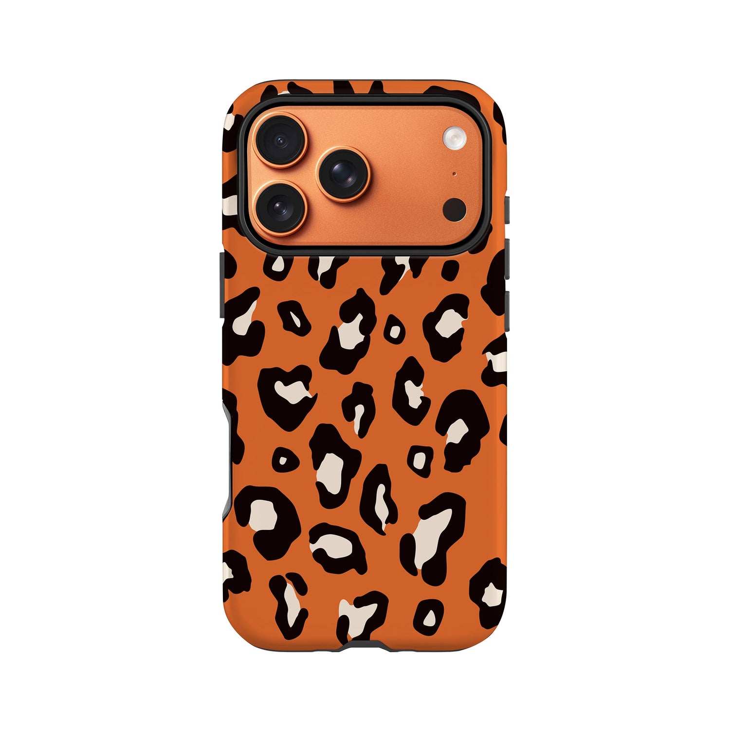 Orange Bold Leopard Print Print Case iPhone 17 Pro Phone Case