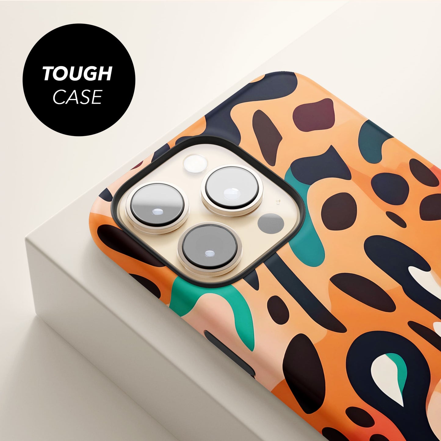 Abstract Orange Leopard Print Case  Phone Case