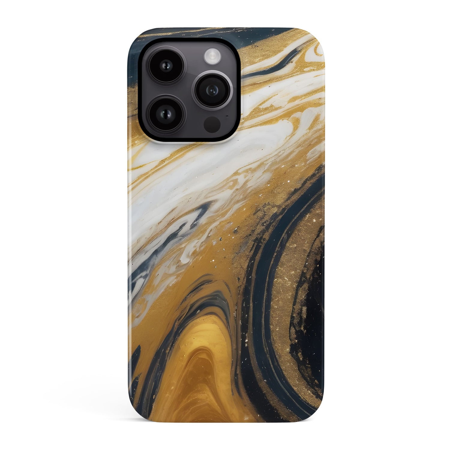 Ornate Marble Print Case iPhone 15 Phone Case