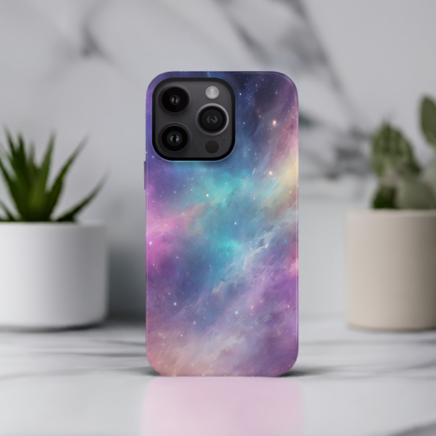 Pastel Abstract Space Print Phone Case iPhone 15 Phone Case