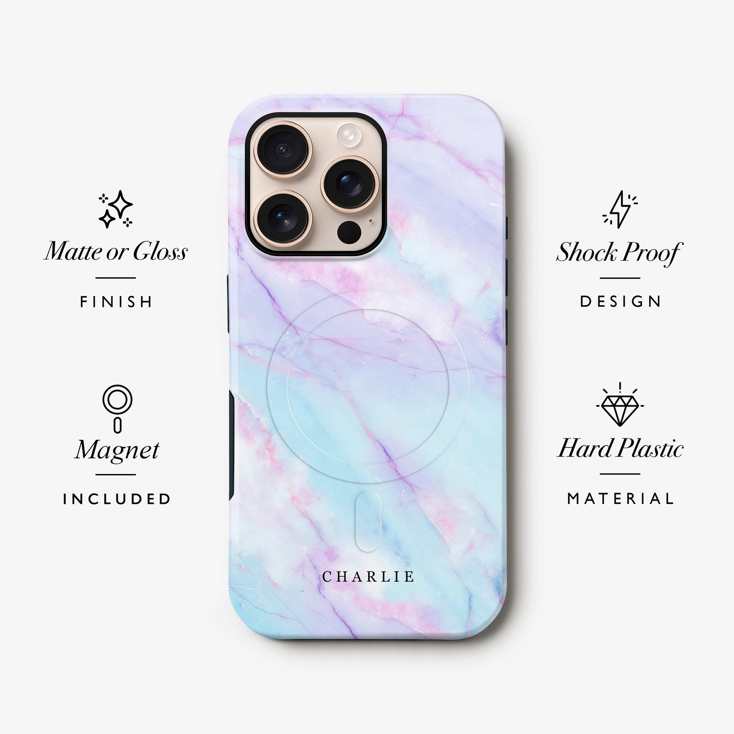 Custom Blue Marble Magsafe Case Phone Case