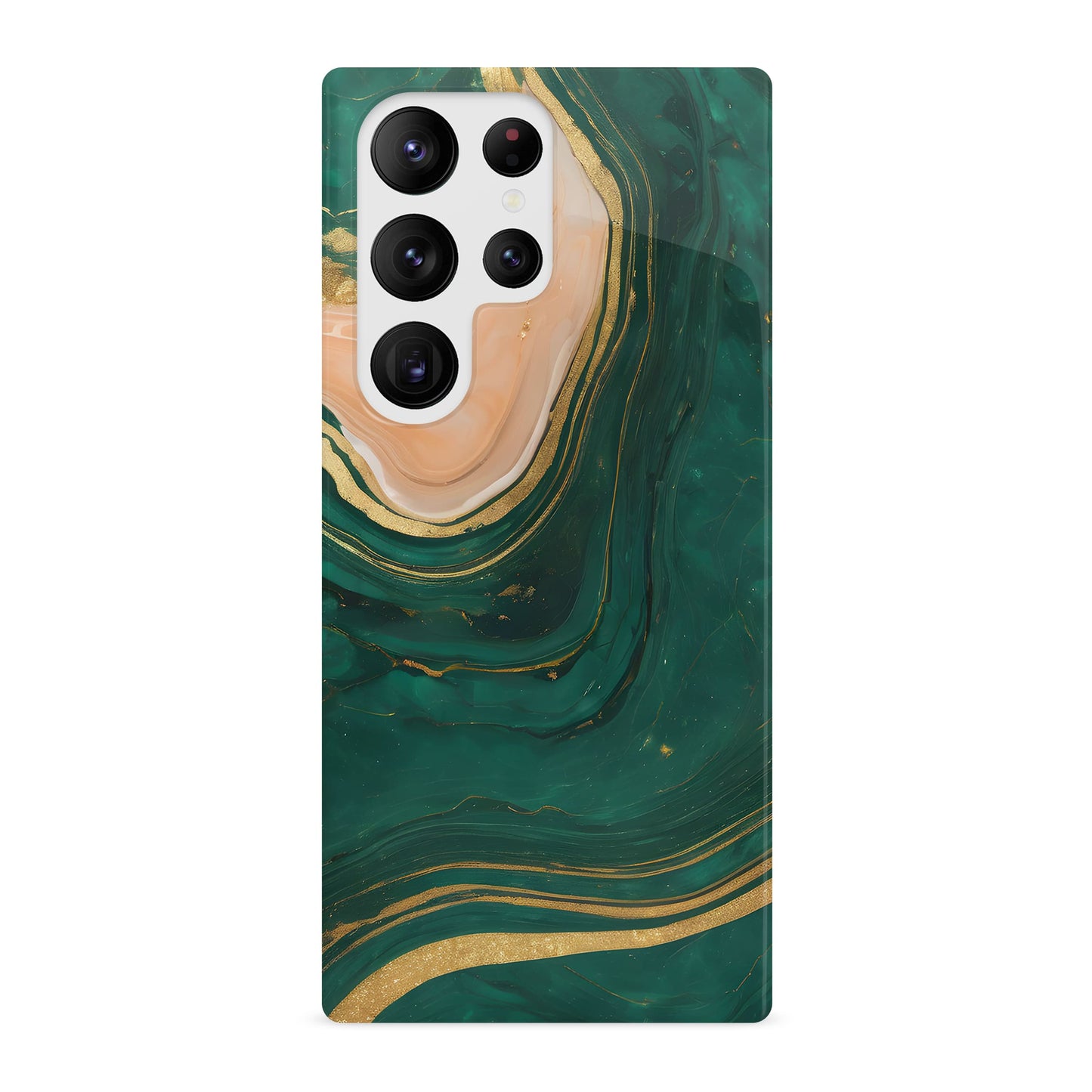 Peach Forest Marble Case