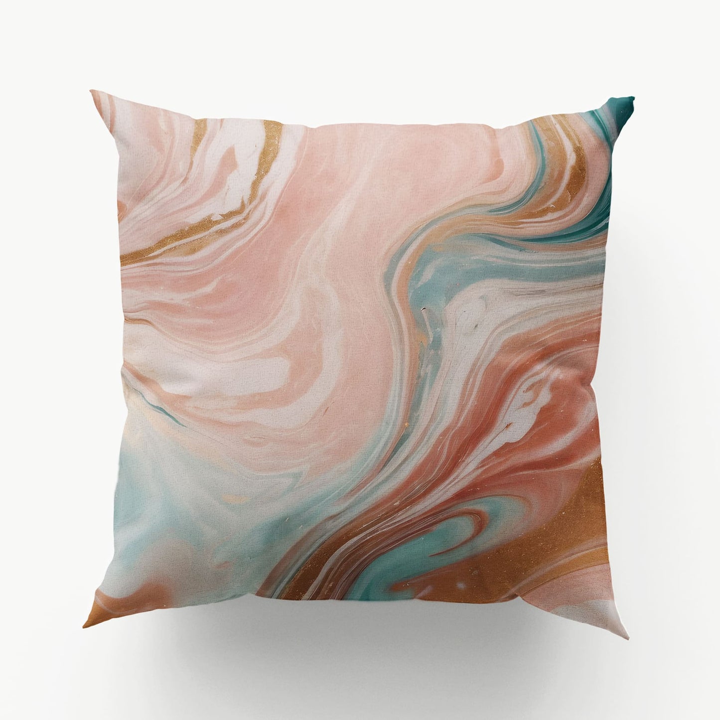 Peach Marble 45cm Large Cushion  Cushion