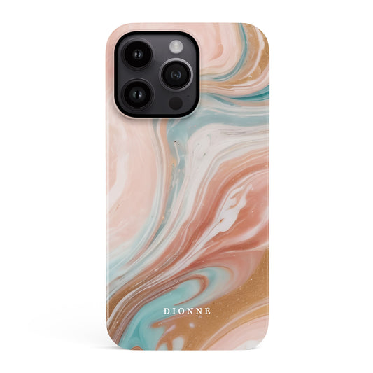 Peach Sands Marble Phone Case iPhone 15 Phone Case