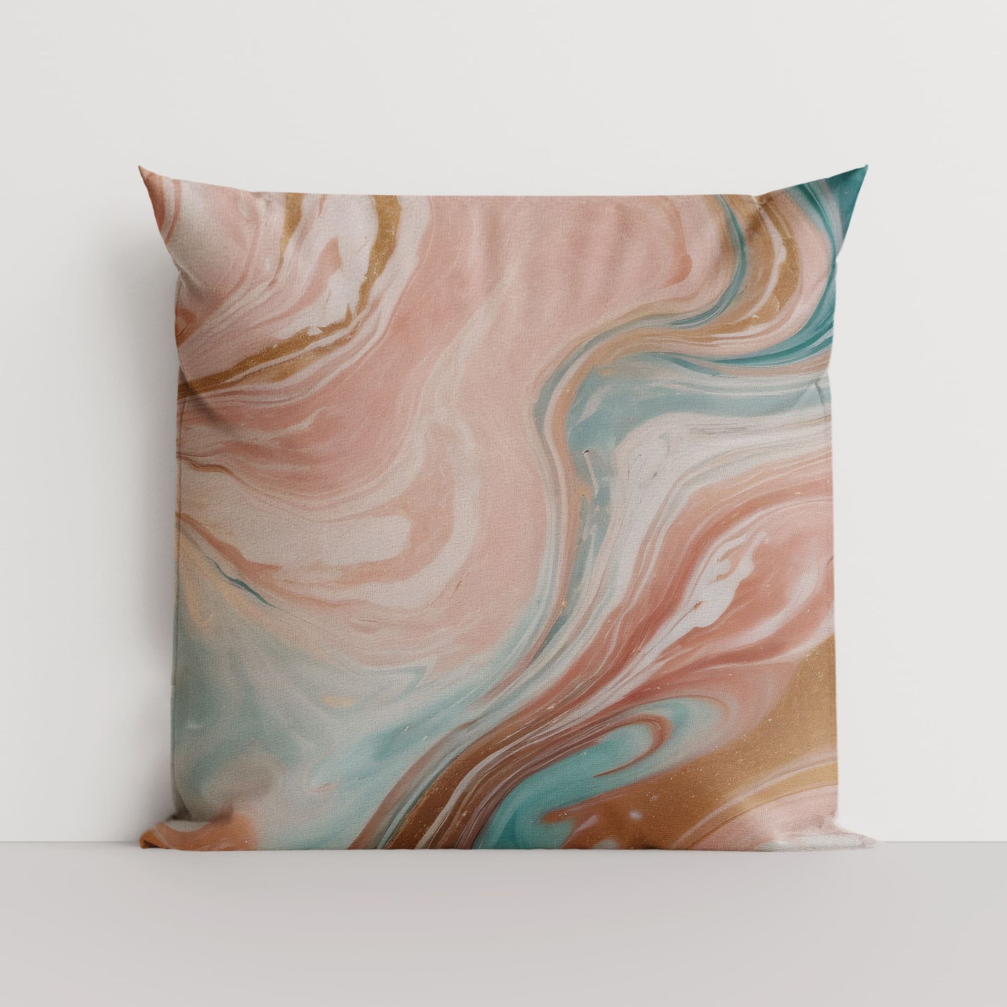 Peach Marble 45cm Large Cushion  Cushion