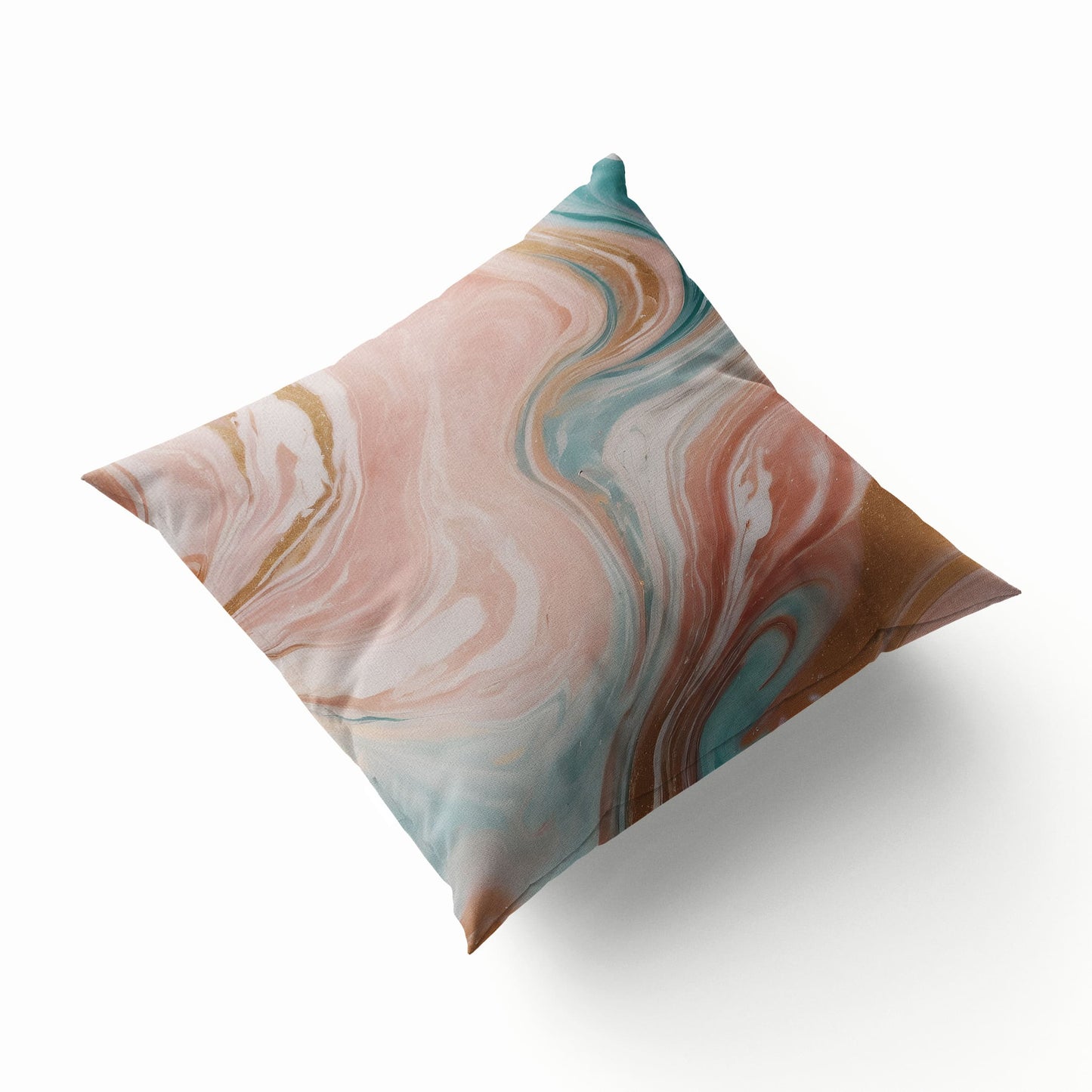 Peach Marble 45cm Large Cushion  Cushion