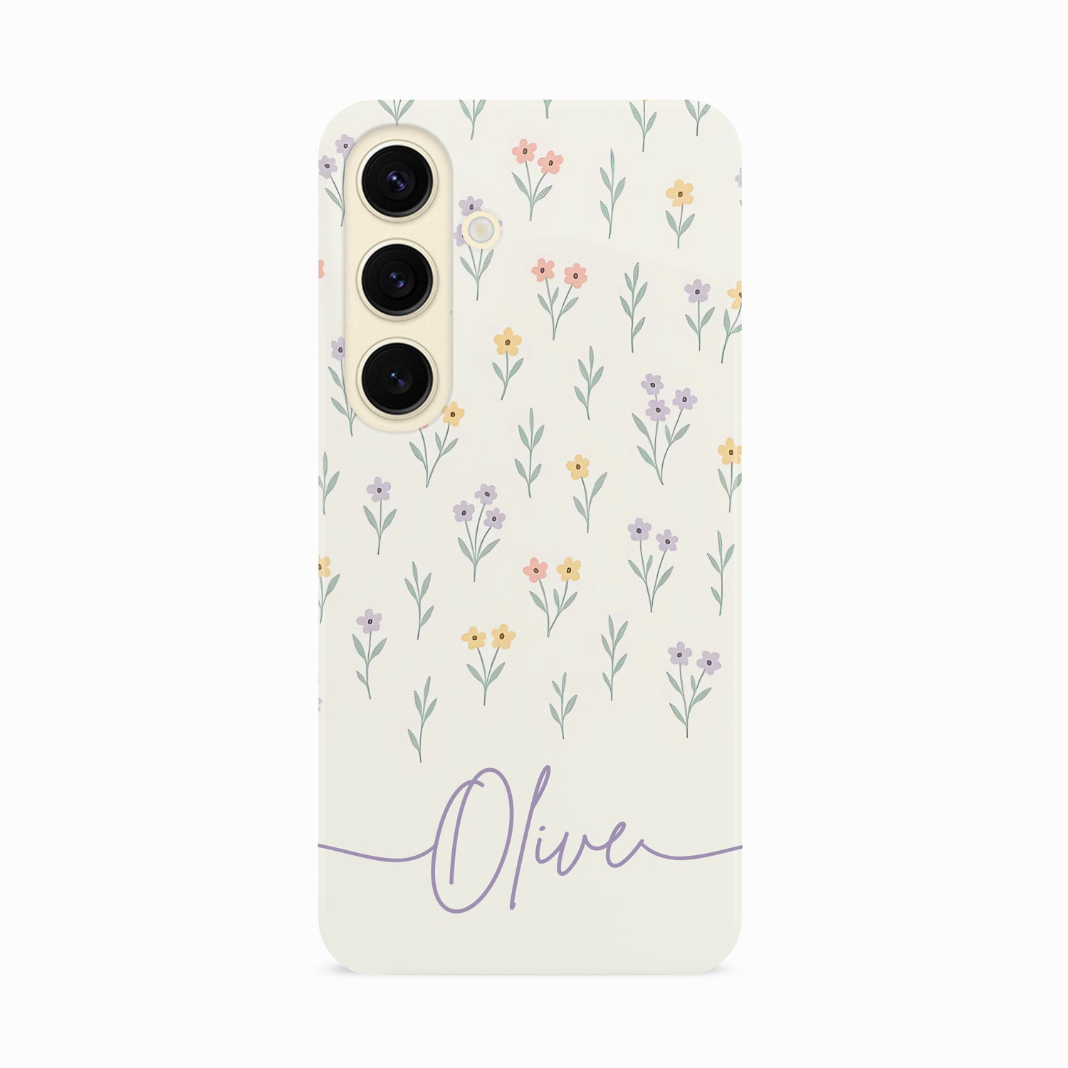 Personalised Pastel Ditsy Floral Print Case Phone Case
