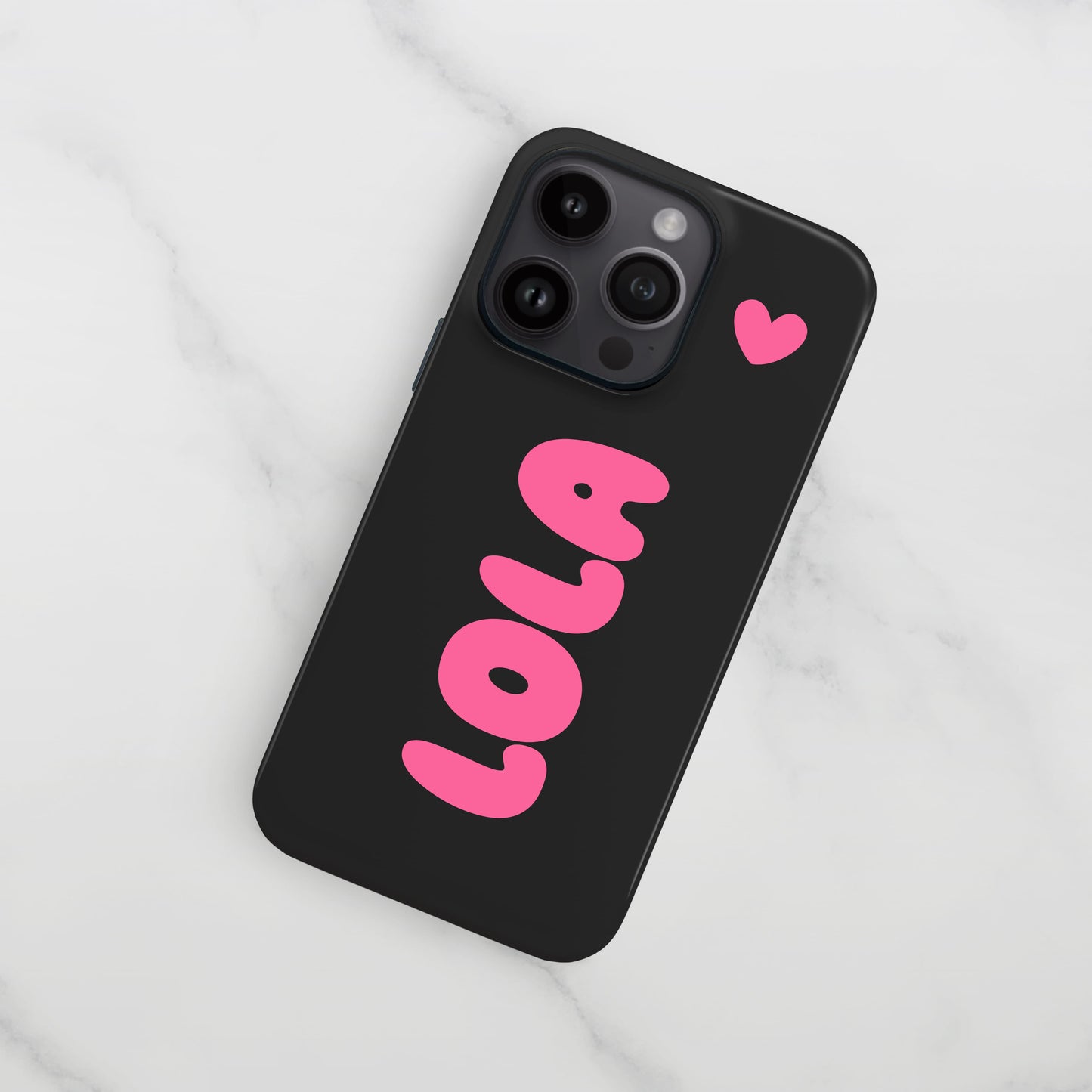 Black Pink Personalised Bubble Text Case  Phone Case