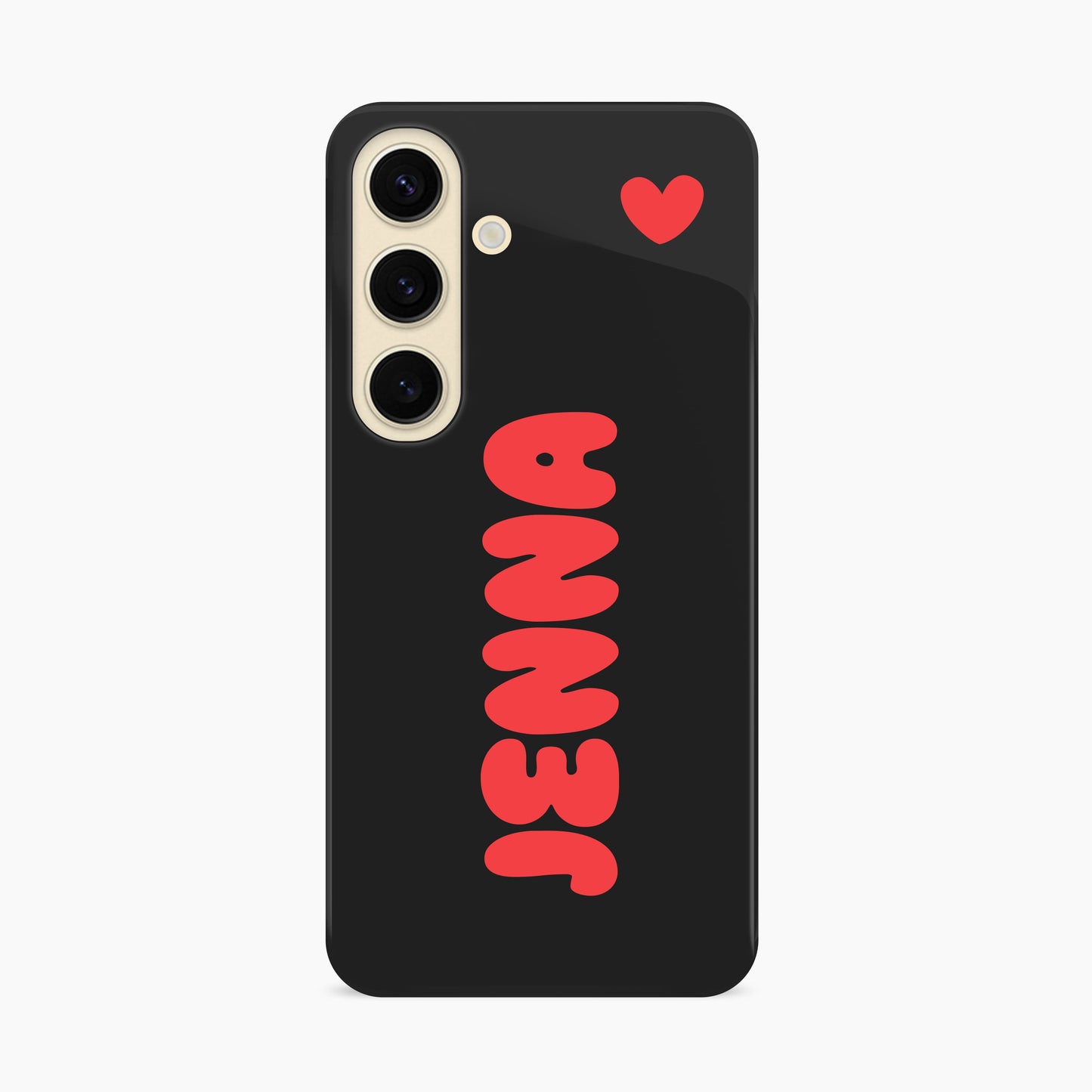 Black Red Personalised Bubble Text Case Phone Case