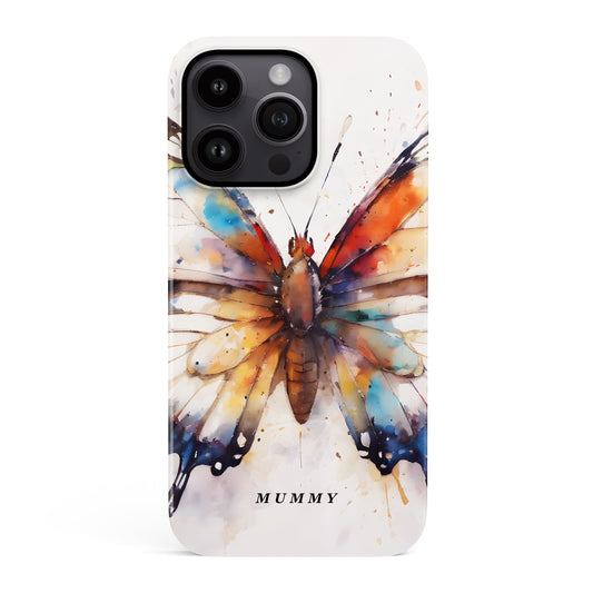 Personalised Butterfly Art Print Phone Case iPhone 15 Phone Case