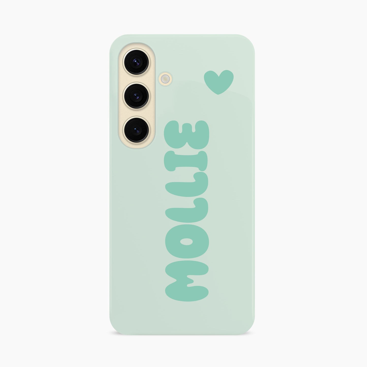 Blue Personalised Bubble Name Case Samsung Galaxy S24 Phone Case