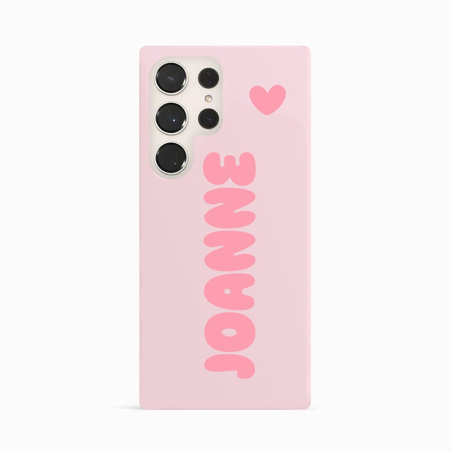 Baby Pink Personalised Bubble Name Case Samsung Galaxy S23 Ultra Phone Case