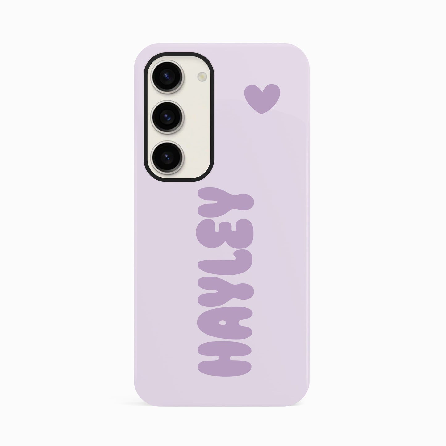 Purple Personalised Bubble Name Phone Case Samsung Galaxy S23 Phone Case