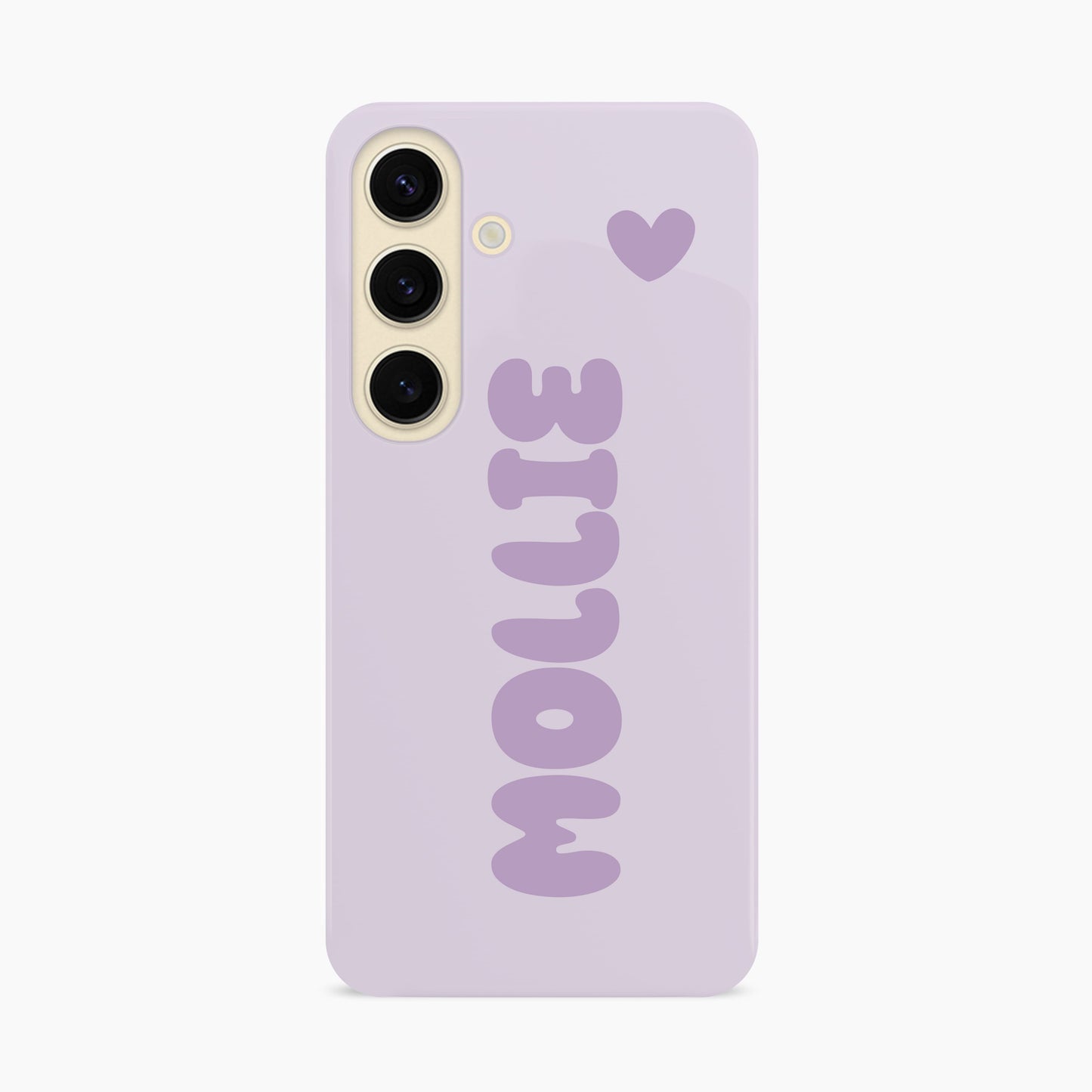 Purple Personalised Bubble Name Phone Case Samsung Galaxy S24 Phone Case