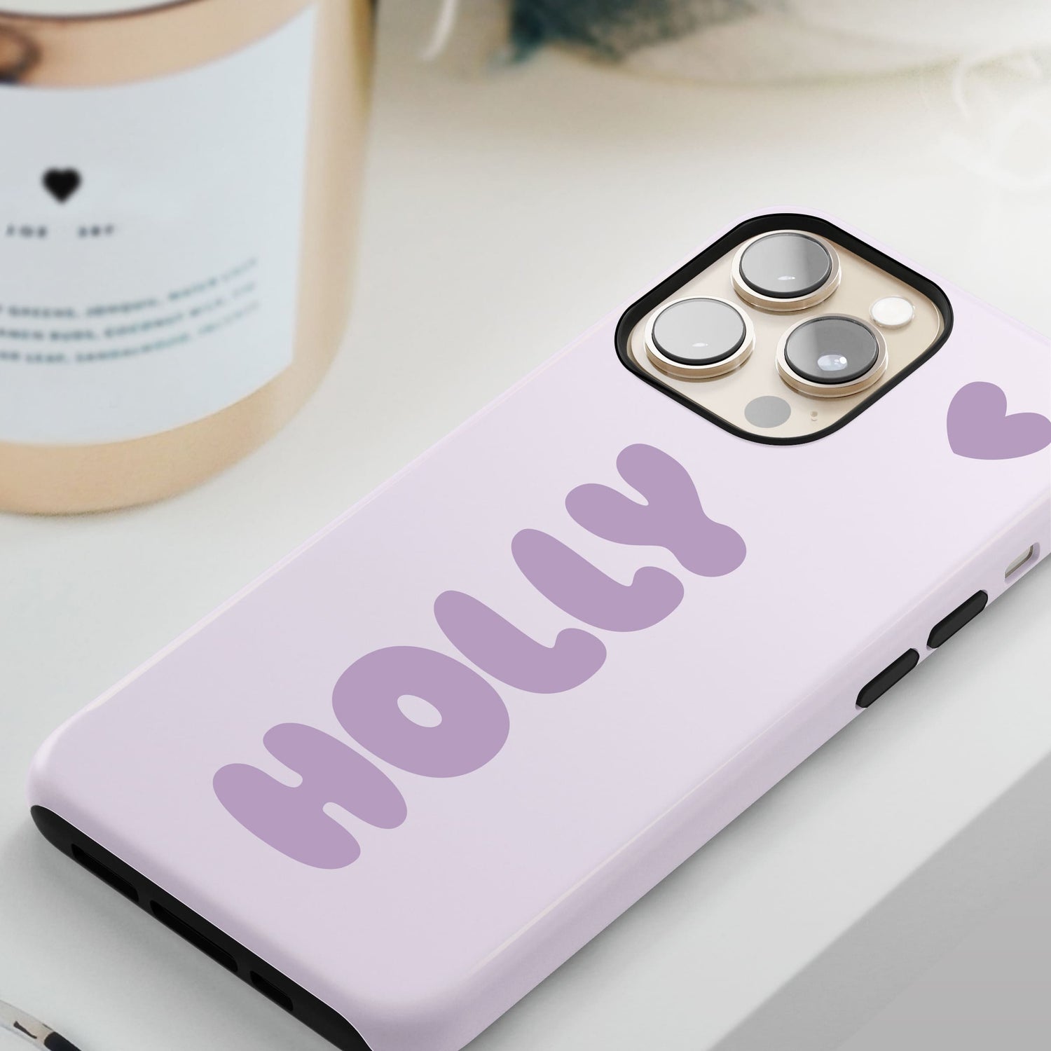 Purple Personalised Bubble Name Phone Case  Phone Case