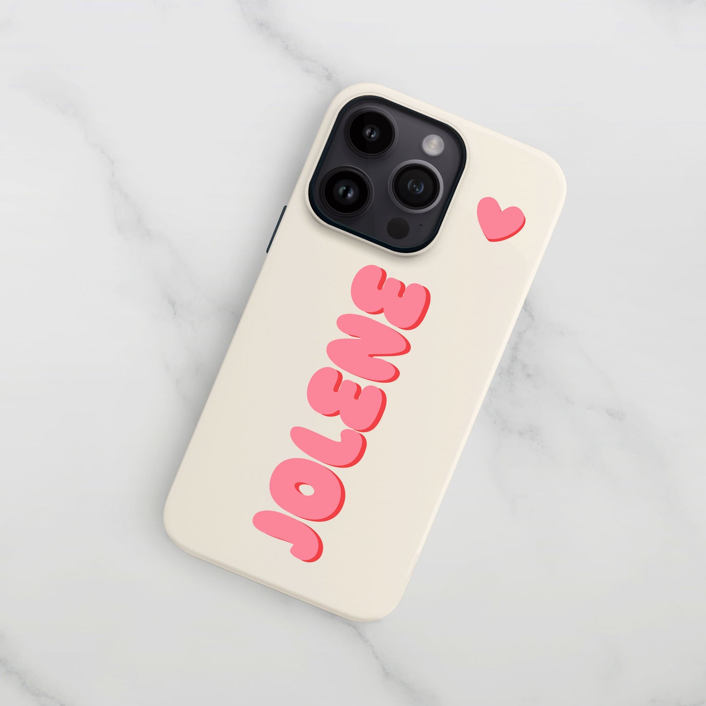 Personalised Pink Red Bubble Name Case  Phone Case