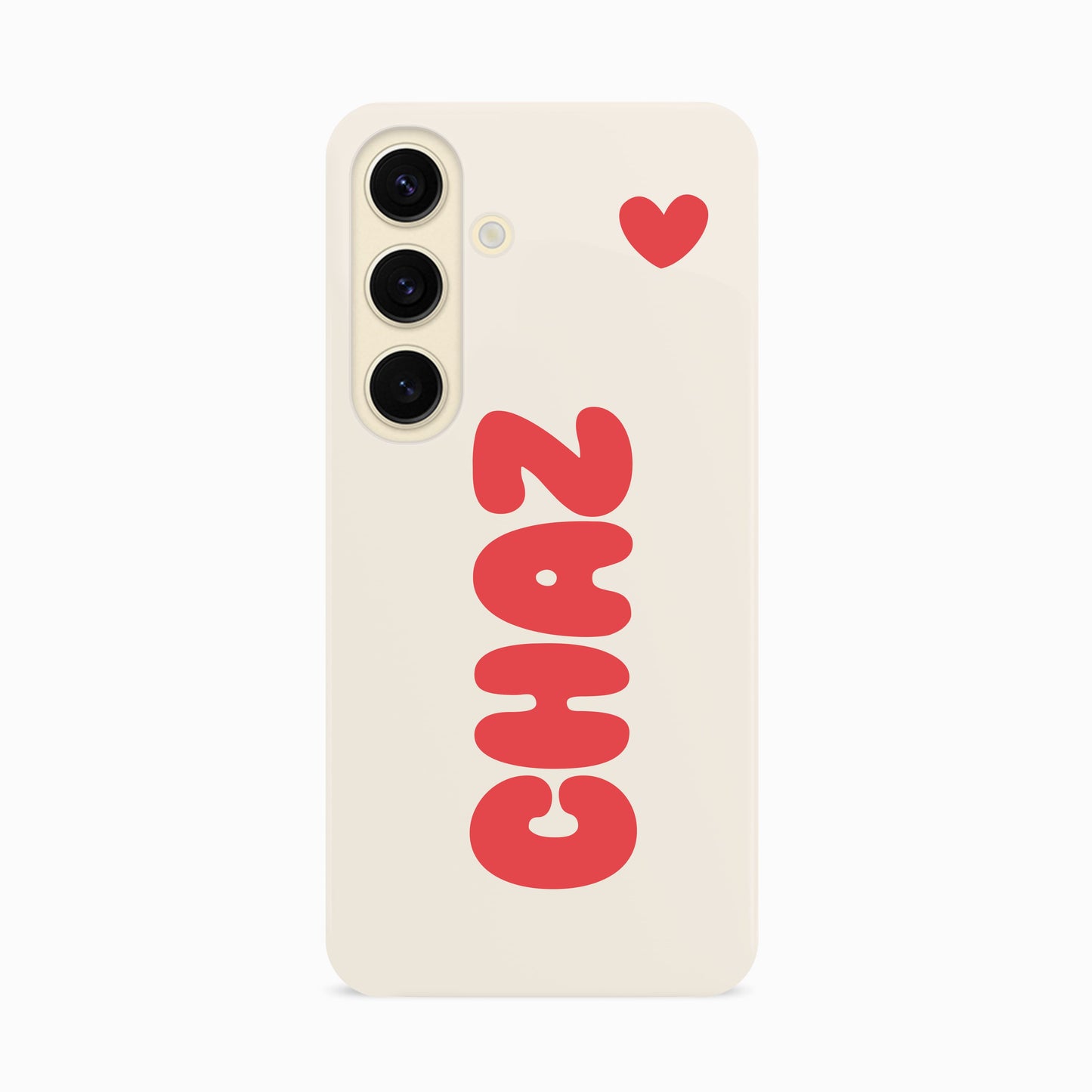 Personalised Red Bubble Name Phone Case Samsung Galaxy S24 Phone Case