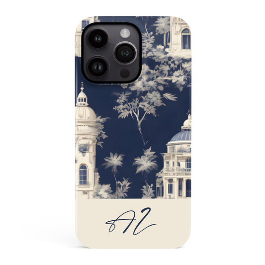 Personalised French Toile Phone Case iPhone 16 Phone Case