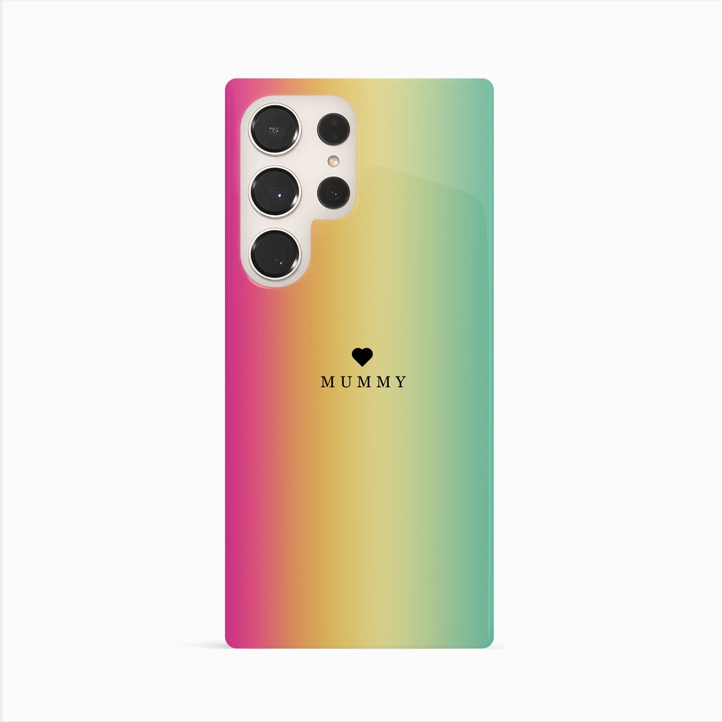 Rainbow Ombré Personalised Phone Case Samsung Galasy S24 Ultra Phone Case