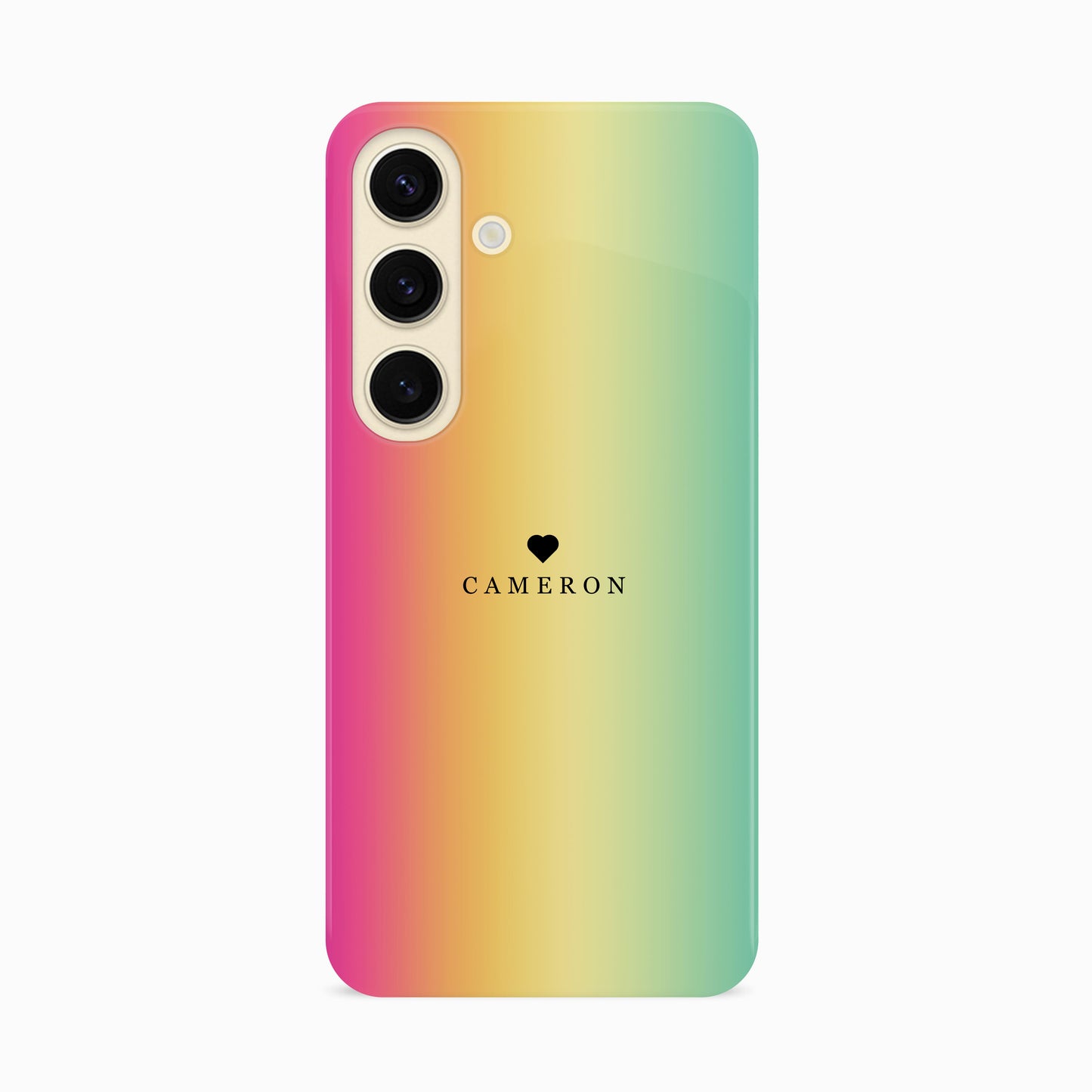 Rainbow Ombré Personalised Phone Case Samsung Galaxy S24 Phone Case