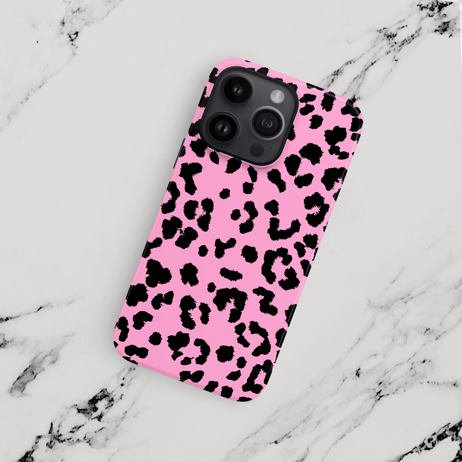 Classic Pink And Black leopard Print Case Phone Case