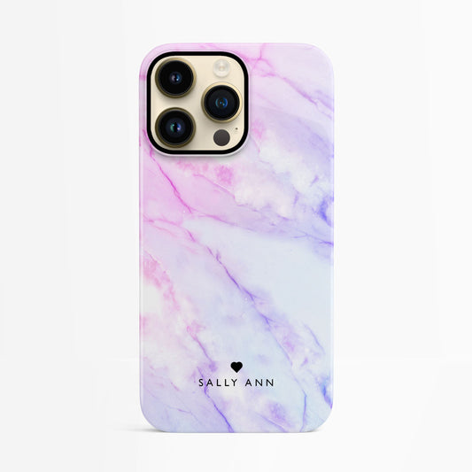 Custom Name Candy Marble Case iPhone 16 Phone Case