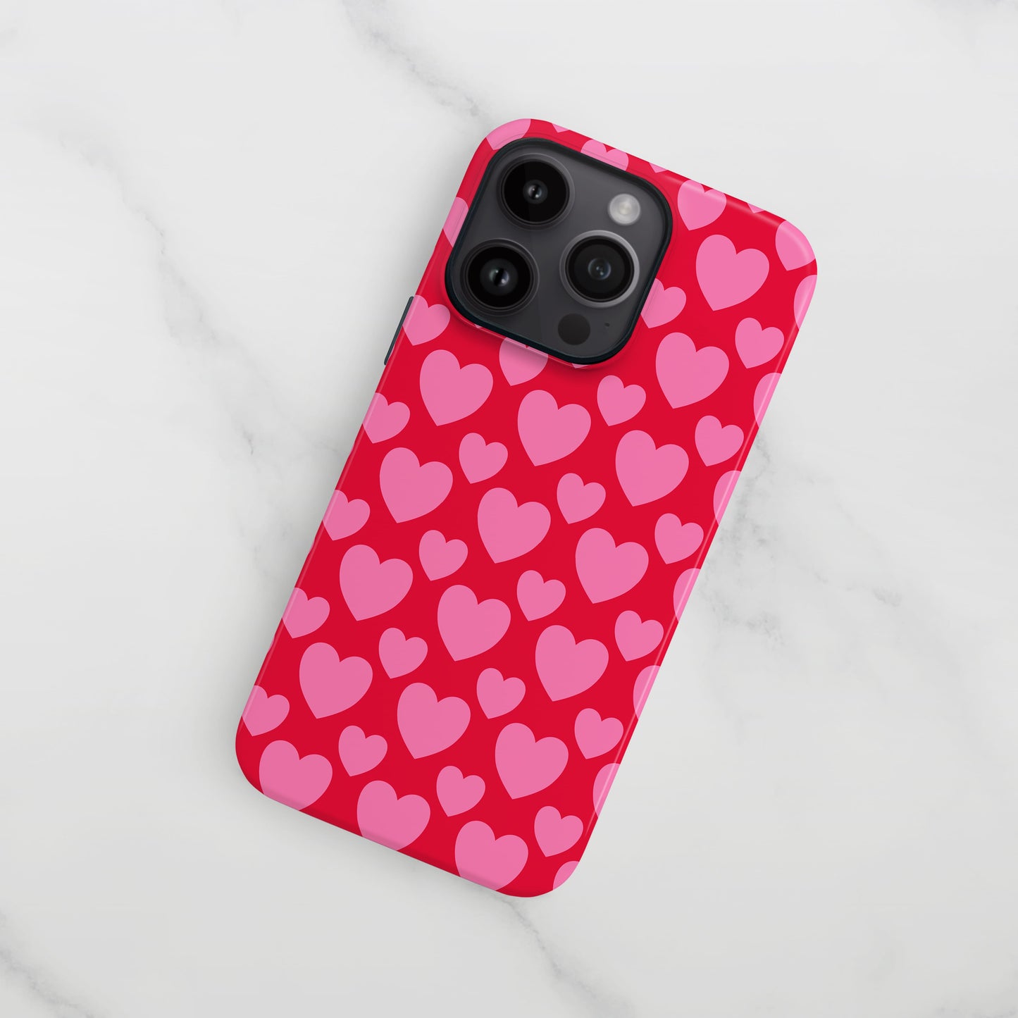 Pink and Red Love Heart Pattern Case  Phone Case