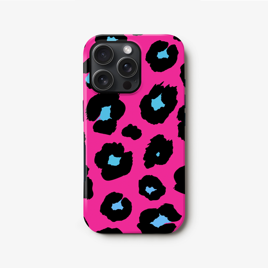 Pink Leopard Print Phone Case iPhone 16 Phone Case