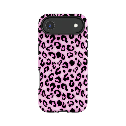 Pink Blush Leopard Print Magsafe Case iPhone 17 Air Phone Case