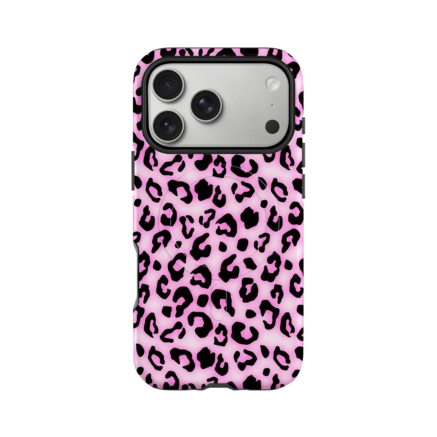 Pink Blush Leopard Print Magsafe Case iPhone 17 Pro Phone Case