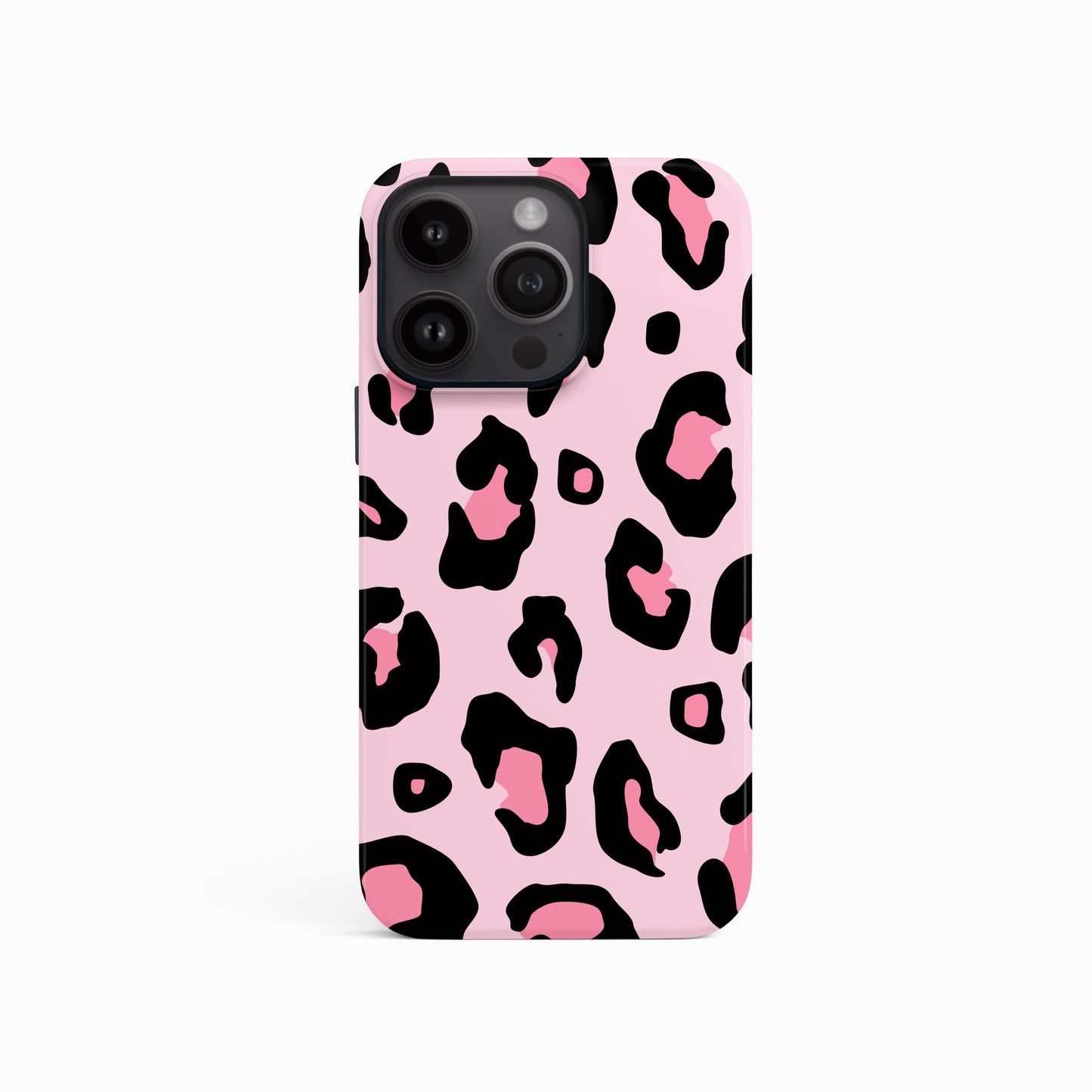 Pink Bubblegum Leopard Print Spots Case iPhone 15 Phone Case