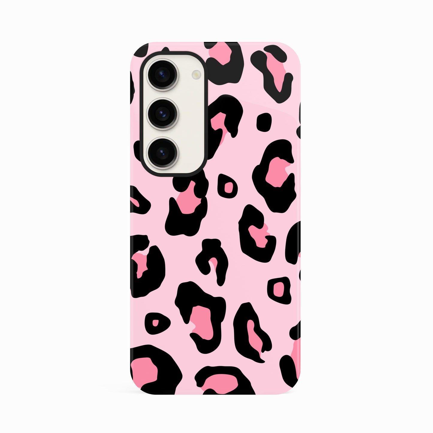 Pink Bubblegum Leopard Print Spots Case Samsung Galaxy S23 Phone Case