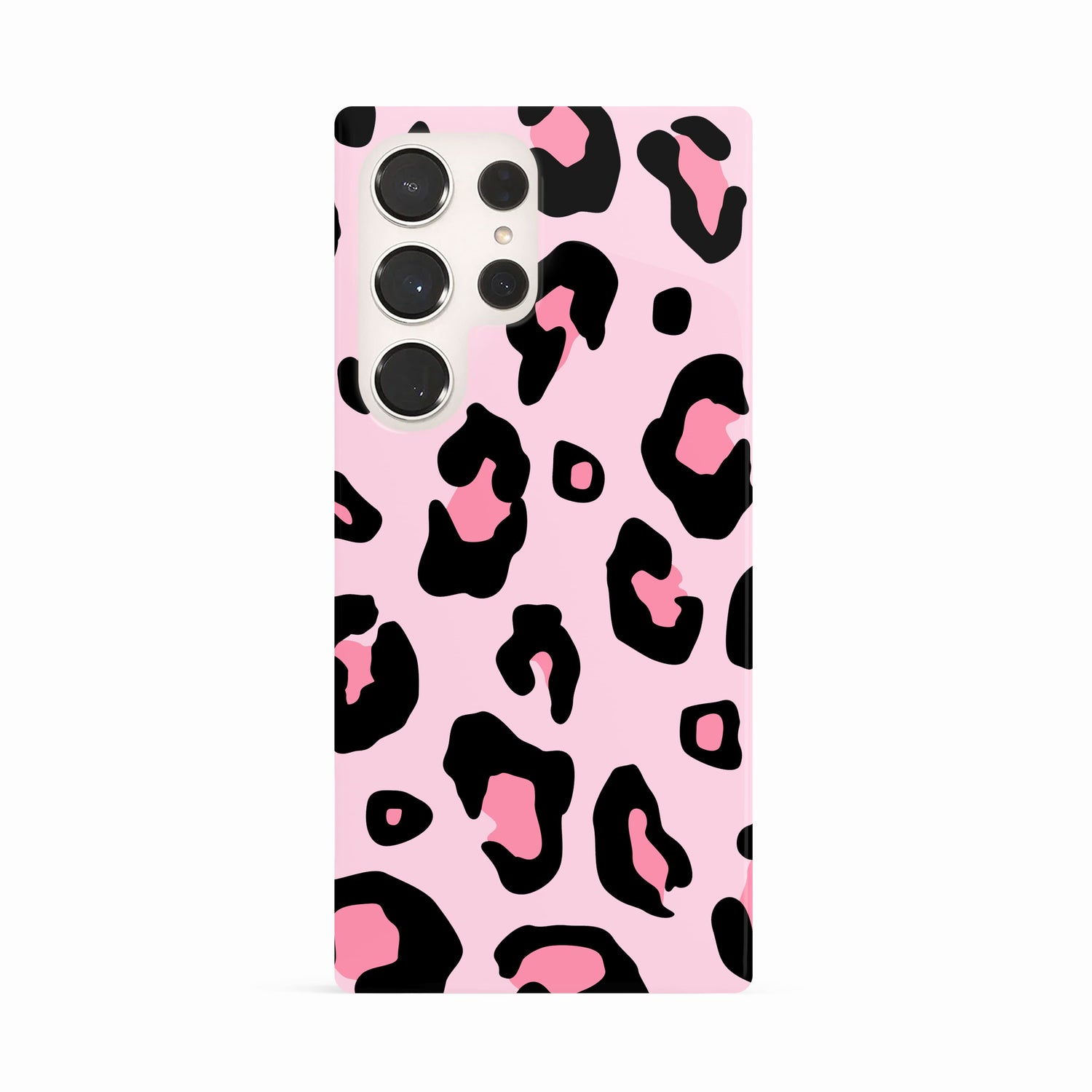 Pink Bubblegum Leopard Print Spots Case Samsung Galaxy S24 Phone Case