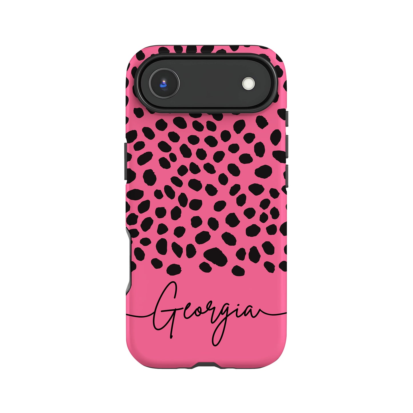 Personalised Pink Cheetah Spot Case
