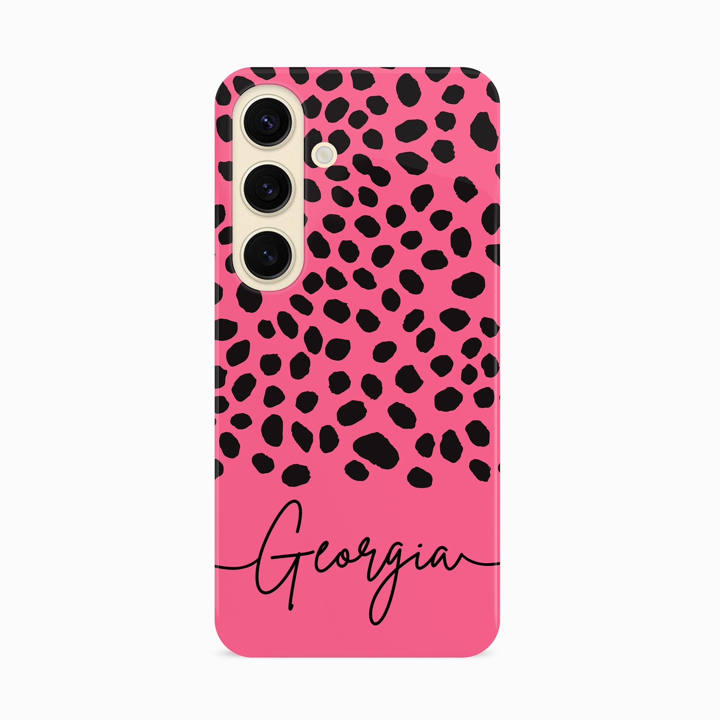 Personalised Pink Cheetah Spot Case